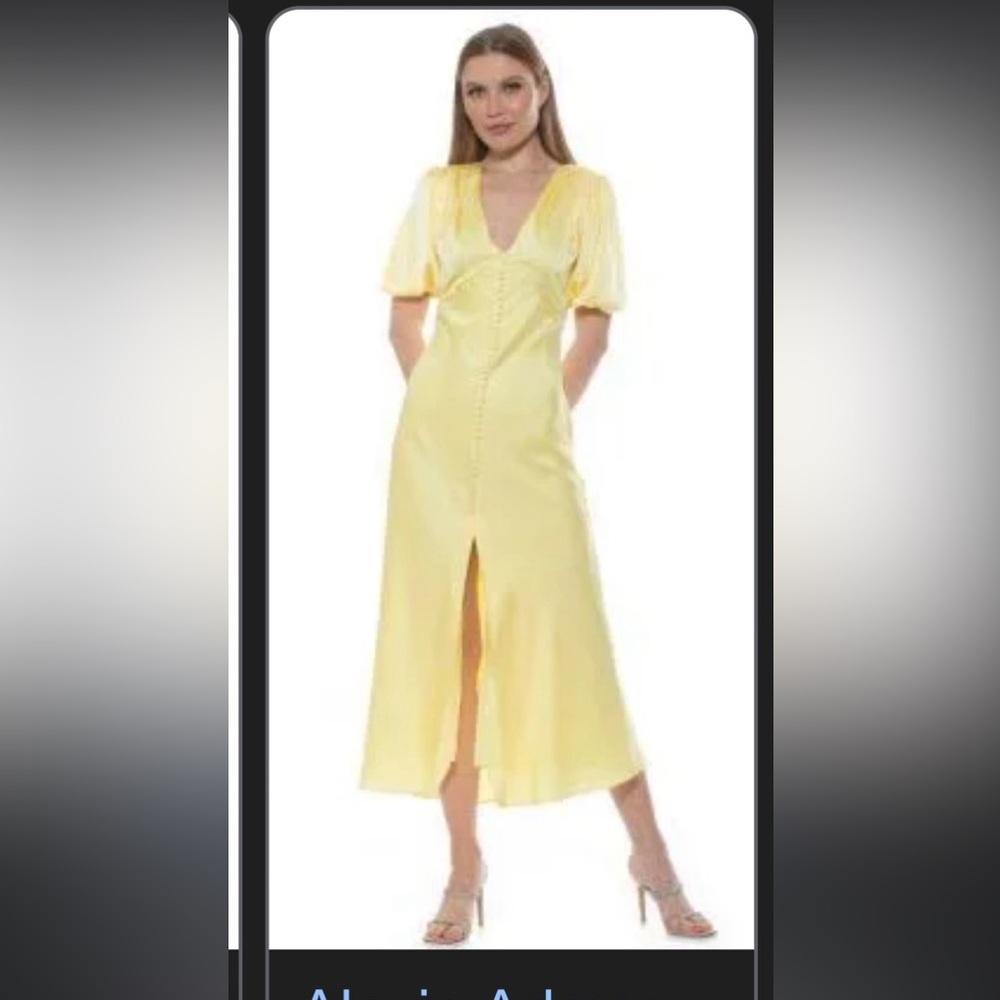 Alexis Admore yellow dress- new without tags